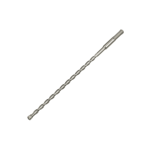 An SDS cross tip drill bit widely used for drilling into masonry walls, concrete, stone or through plaster.